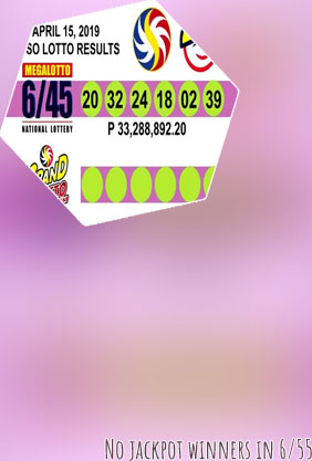 6 45 6 55 lotto result today